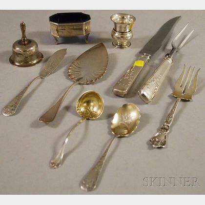 Small Group of Sterling Silver Flatware and Tableware
