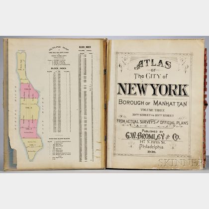 Atlas of the City of New York; Borough of Manhattan, Volume Three: 59th Street to 110th Street.