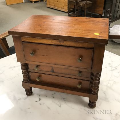 Miniature Federal-style Cherry Chest of Drawers