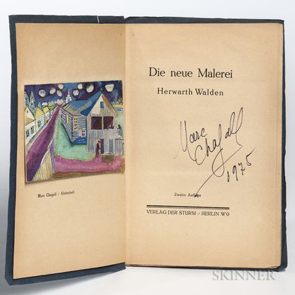 Chagall, Marc (1887-1995) and Herwarth Walden (1879-1941) Die Neue Malerei , Signed by Chagall.
