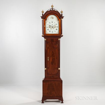 Gardner Parker No. 126 Inlaid Mahogany Tall Clock