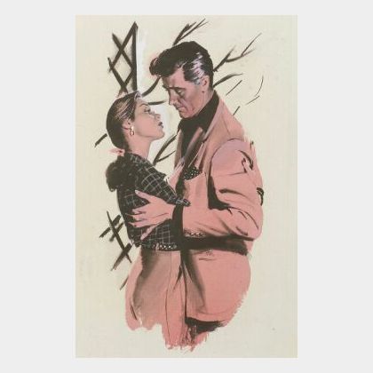 Perry Peterson (American, 1908-1958) Lot of Two Illustrations Including: Men Are a Problem
