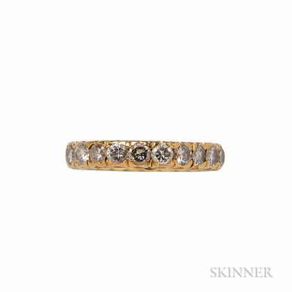 14kt Gold and Diamond Eternity Band