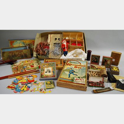 Lot of Late 19th/20th Century Ephemera and Toys
