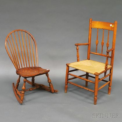 Two Turned Country Chairs