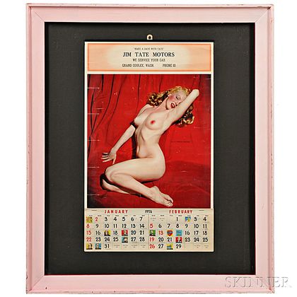 Framed Marilyn Monroe "Golden Dreams" Calendar