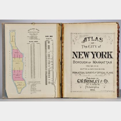 Atlas of the City of New York; Borough of Manhattan, Volume Five: 145th St. to Spuyten Duyvil.