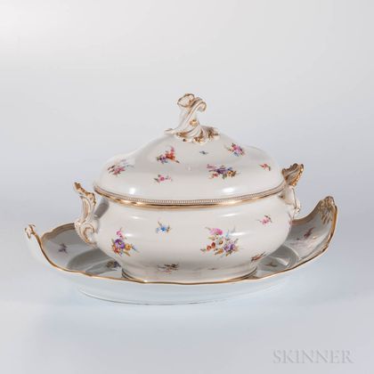 Meissen Porcelain Covered Tureen and Underplate