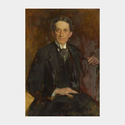 Emil Fuchs (American, 1866-1929) Portrait of Forbes Robertson