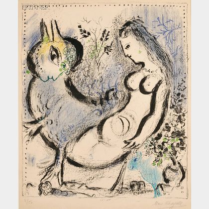 Marc Chagall (Russian/French, 1887-1985) La nymphe bleue