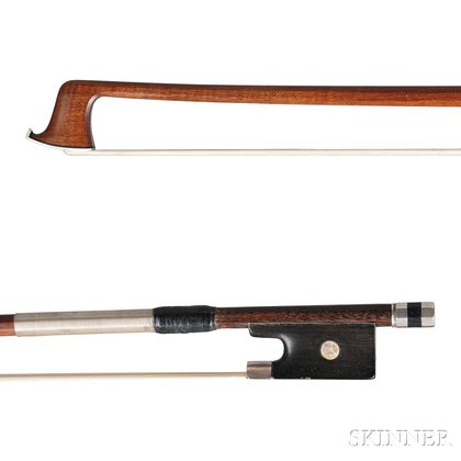 French Silver-mounted Viola Bow