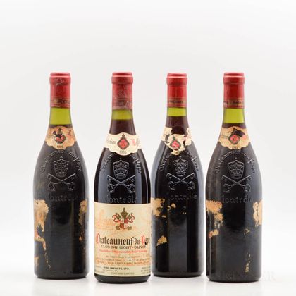 Clos du Mont Olivet Chateauneuf du Pape 1985, 4 bottles 
