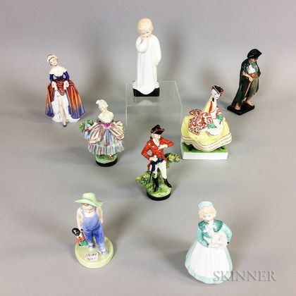 Eight Royal Doulton Ceramic Figures