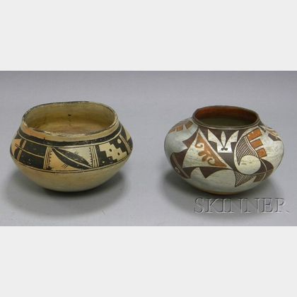 Hopi Pottery Bowl and an Acoma Bowl