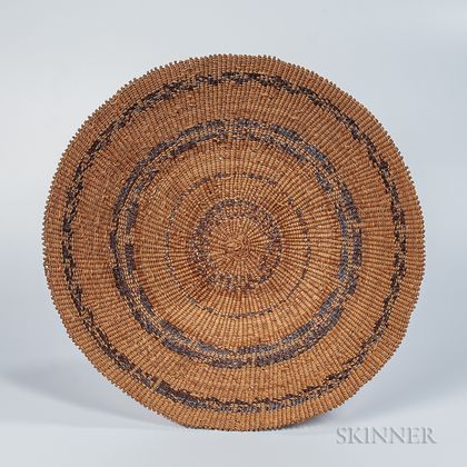 Pomo Basketry Winnowing or Sifting Tray