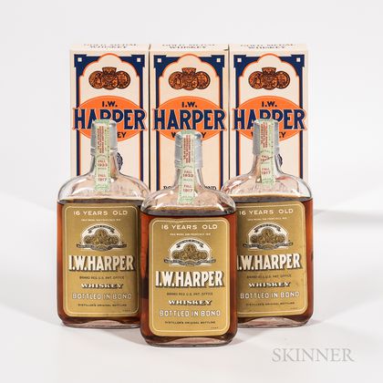 IW Harper 16 Years Old 1917, 3 pint bottles (oc) Spirits cannot be shipped. Please see http://bit.ly/sk-spirits for more info. 