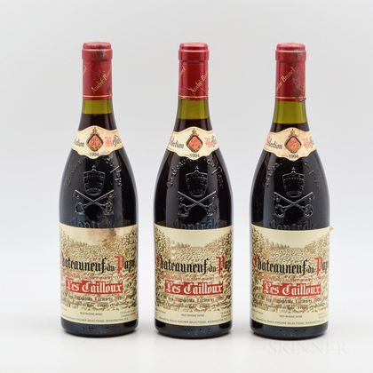 Lucien et Andre Brunel Chateauneuf du Pape Les Cailloux 1994, 3 bottles 