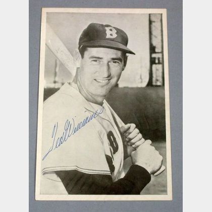 Ted Williams Autographed Photograph. 