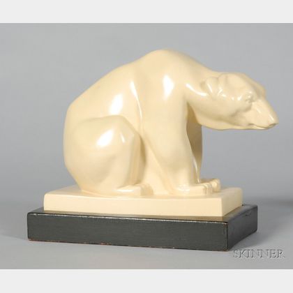 Wedgwood Straw Glazed Skeaping Polar Bear