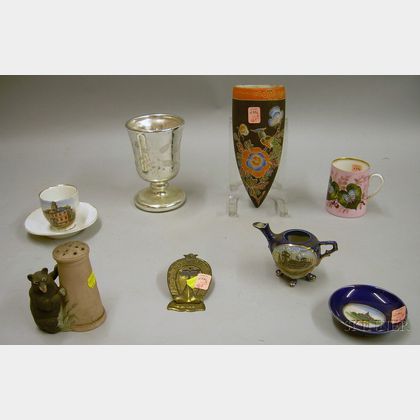 Group of Assorted Late 19th/Early 20th Century Collectible and Decorative Glass and Ceramic Items