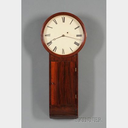 Mahogany Tavern Clock Attributed to Aaron Willard