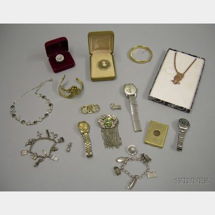 Assorted Mostly Costume Jewelry and Watches