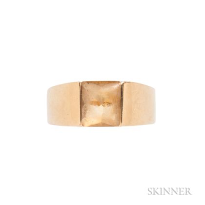 18kt Gold and Citrine Ring, Cartier