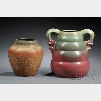 Two Pottery Vases: Weller and Fulper