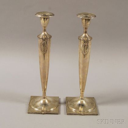 Pair of American Weighted Candlesticks