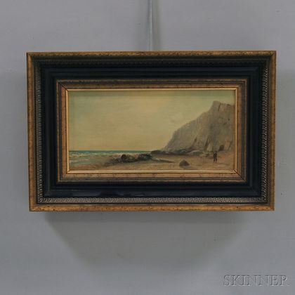 Henry Longley Lander (British, 19th/20th Century) Coastal Scene with Figure