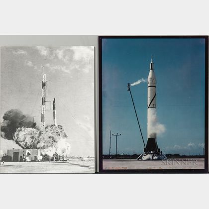 Project Mercury 7, Early Rocketry, Nine Photographs.