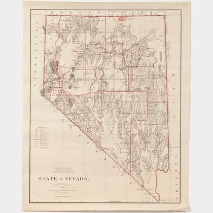Mountain States and Territories, Seven General Land Office State and Territory Maps.