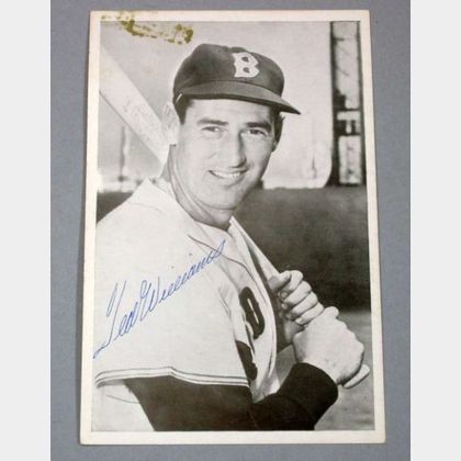 Ted Williams Autographed Photograph. 