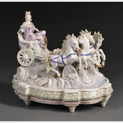KPM Porcelain Figural Group and Stand