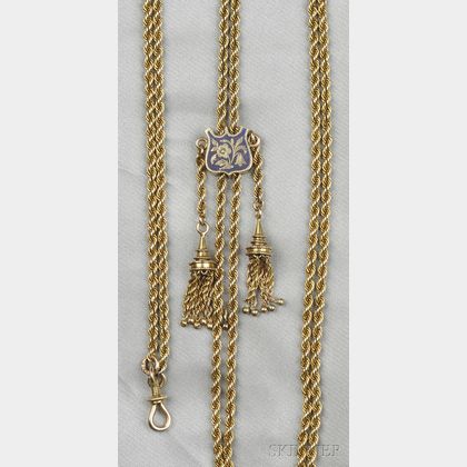 14kt Gold Watch Chain