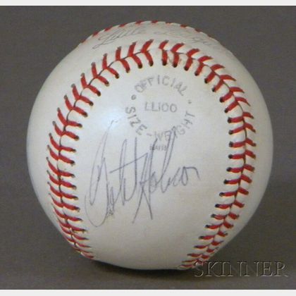Jim Rice and Butch Hobson Autographed Baseball