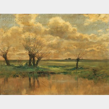 John Appleton Brown (American, 1844-1902) Marsh View, Probably Essex, Massachusetts