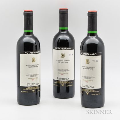 Taurino Notarpanaro 1990, 3 bottles 