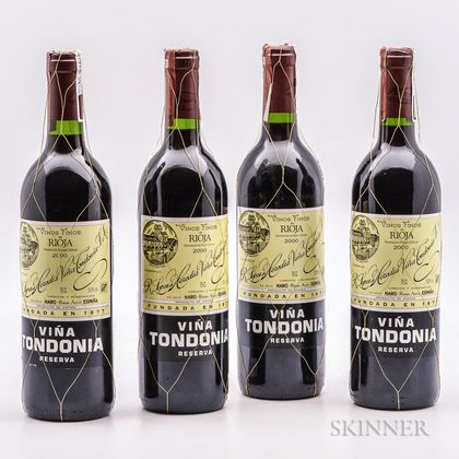 R. Lopez de Heredia Vina Tondonia Reserva 2000, 4 bottles 