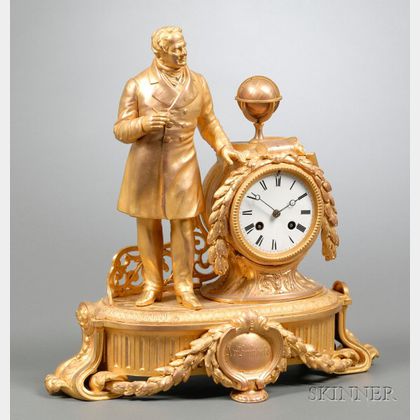 Gilt French Mantel Clock