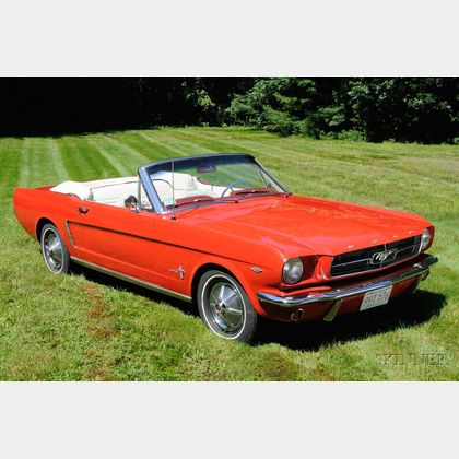 *1965 Ford Mustang Convertible, VIN # 5F08 D210613, odometer reads approx. 44,157 miles