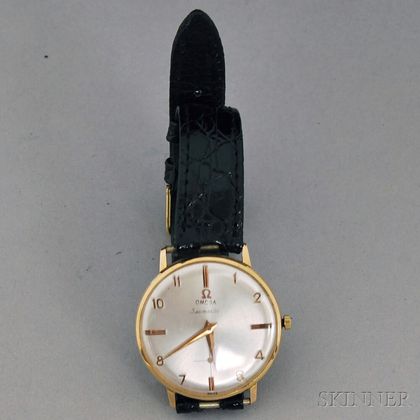 Sold at auction Gentleman s 18kt Gold plated Omega Seamaster