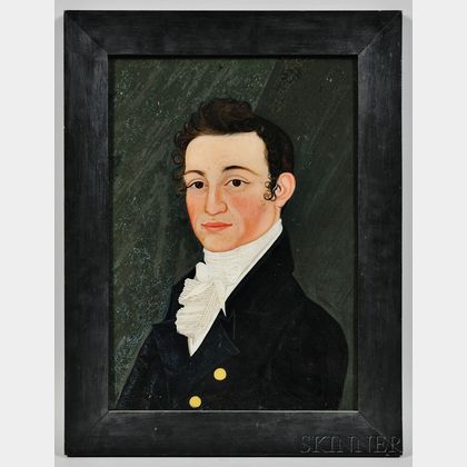 Benjamin Greenleaf (Massachusetts/New Hampshire, 1769-1821) Portrait of A.W. Thayer of Boston