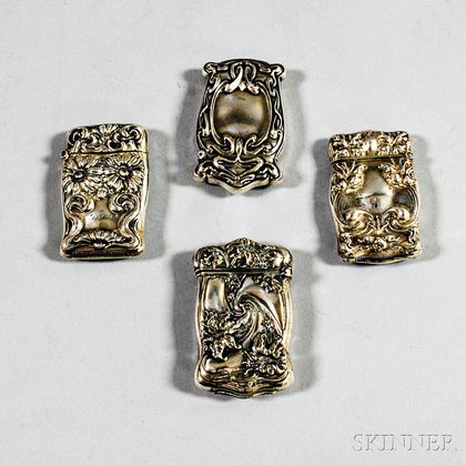 Four Pieces of American Art Nouveau Silver