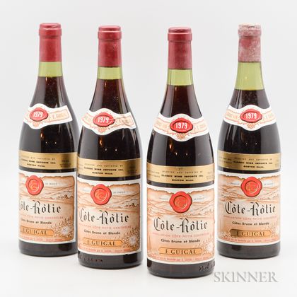 Guigal Cote Rotie Brune et Blonde 1979, 4 bottles 