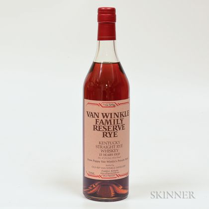 Van Winkles Family Reserve Rye 13 Years Old, 1 750ml bottle 