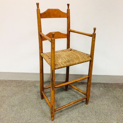 Country Turned Maple High Chair
