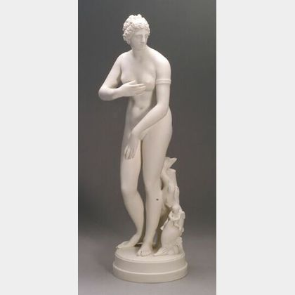 Large Parian Figure of Cupid and Psyche