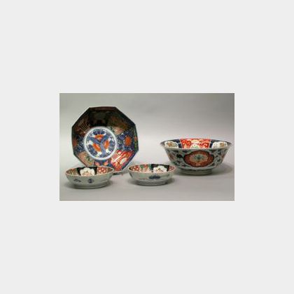 Four Imari Porcelain Bowls. 
