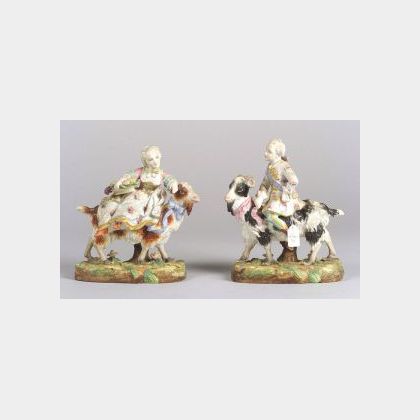 Pair of Villeroy and Boch Bisque Figures